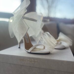 Jimmy Choo White Elegant Women's Heels